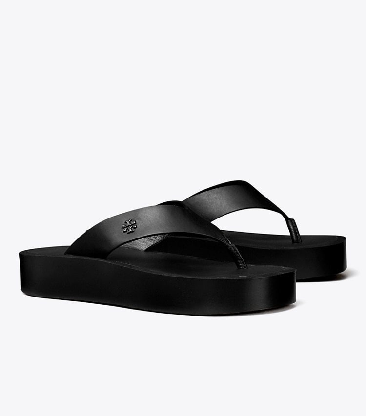 TORY BURCH WOMEN'S PLATFORM FLIP-FLOP - Black / Black - Click Image to Close