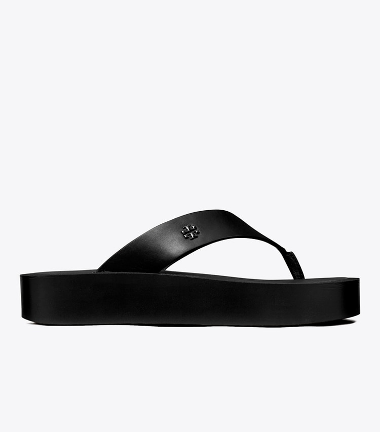 TORY BURCH WOMEN'S PLATFORM FLIP-FLOP - Black / Black