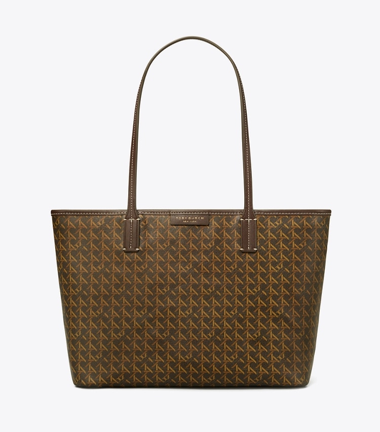 TORY BURCH WOMEN'S SMALL EVER-READY ZIP TOTE - Chocolate