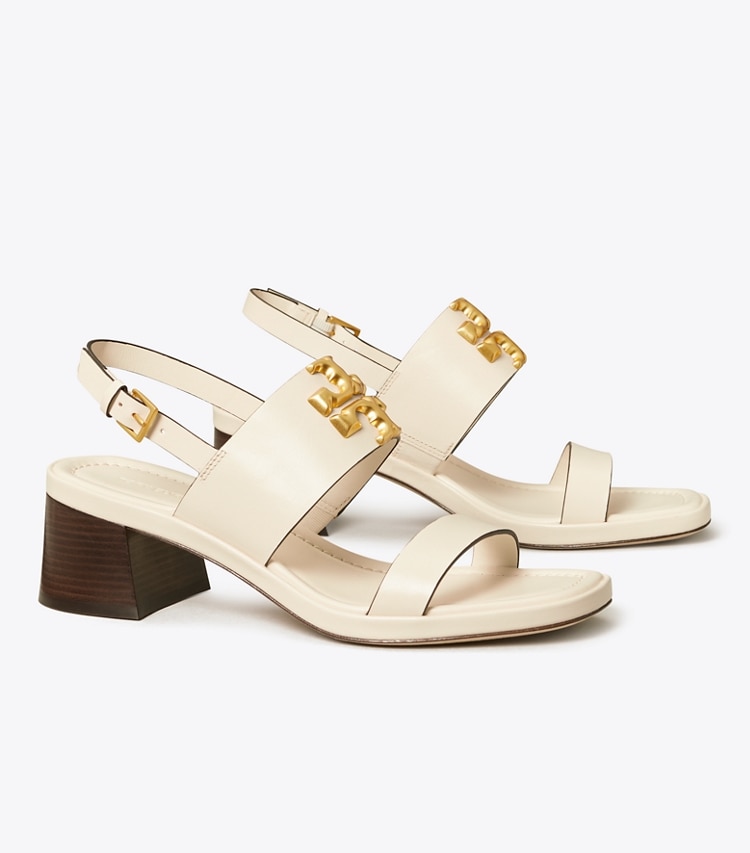 TORY BURCH WOMEN'S ELEANOR HEEL SANDAL - New Ivory