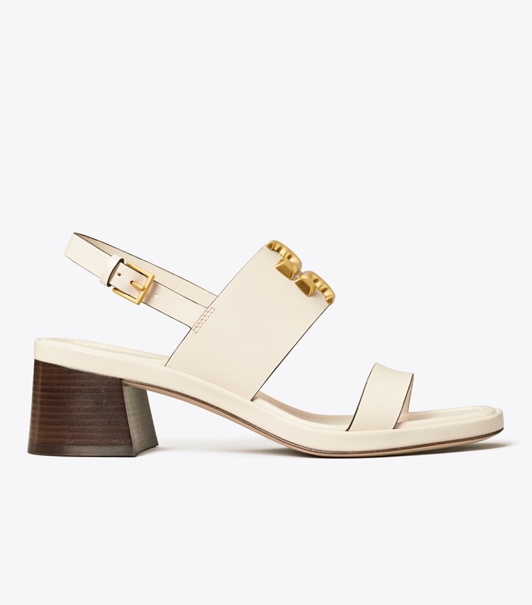 TORY BURCH WOMEN'S ELEANOR HEEL SANDAL - New Ivory