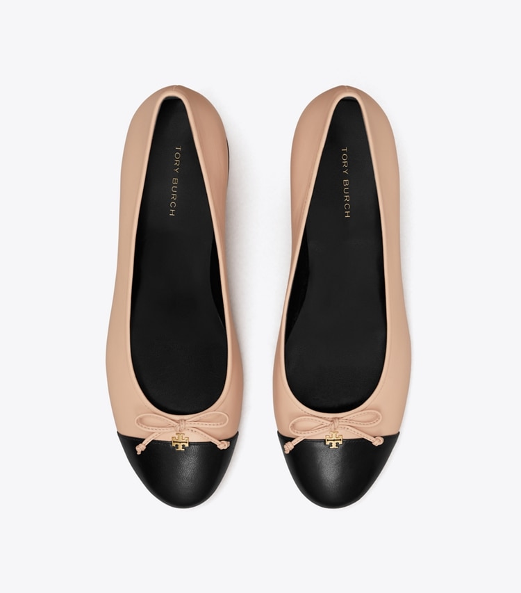 TORY BURCH WOMEN'S CAP-TOE PUMP - Rose Pink / Perfect Black