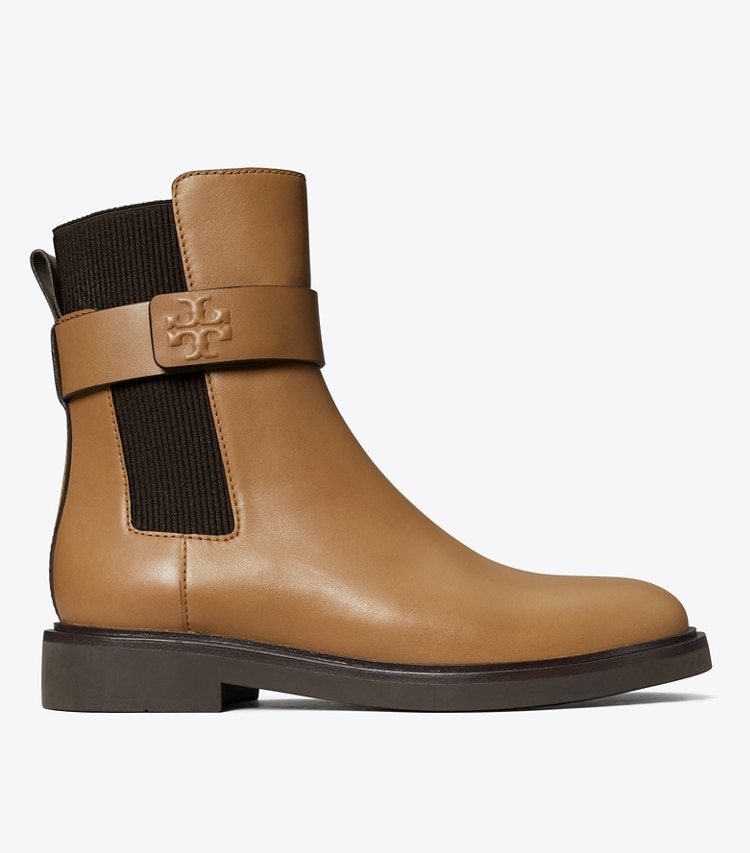 TORY BURCH WOMEN'S DOUBLE T CHELSEA BOOT - Almond Flour / Coco