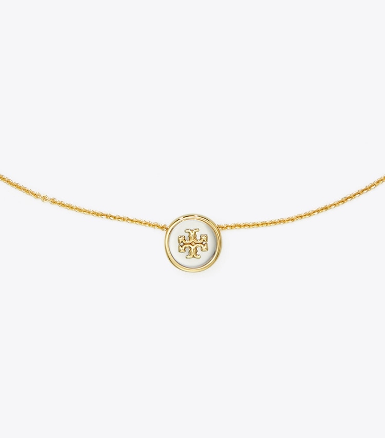 TORY BURCH WOMEN'S KIRA PENDANT NECKLACE - Tory Gold / Tory Silver