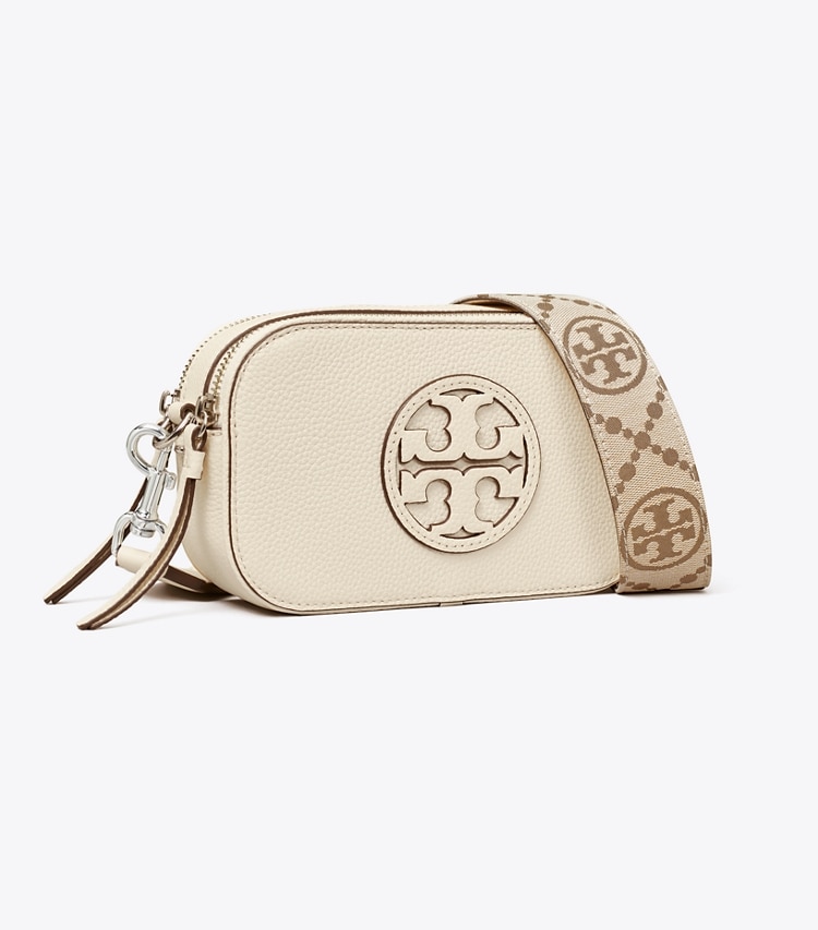 TORY BURCH WOMEN'S MINI MILLER CROSSBODY BAG - New Ivory - Click Image to Close