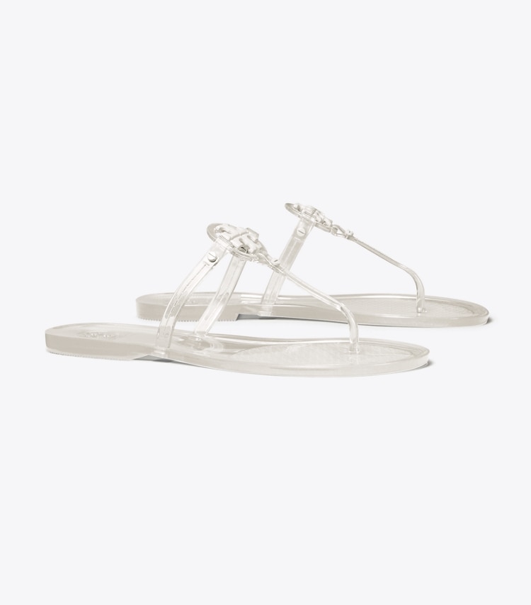 TORY BURCH WOMEN'S MINI MILLER JELLY SANDAL - Clear - Click Image to Close