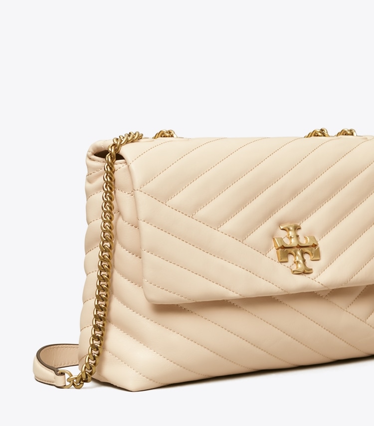 TORY BURCH WOMEN'S KIRA CHEVRON CONVERTIBLE SHOULDER BAG - New Cream