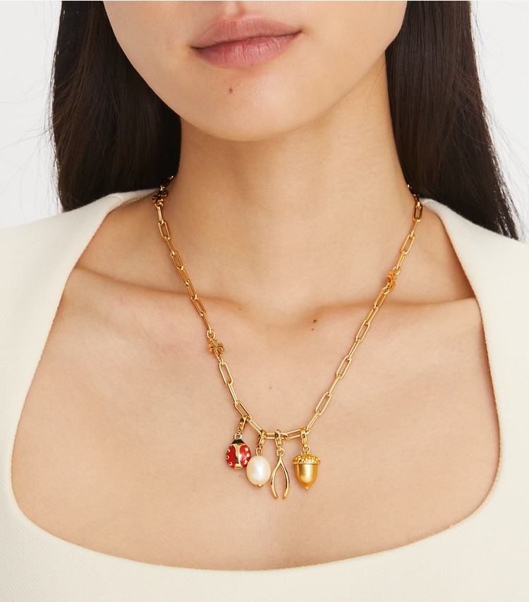 TORY BURCH WOMEN'S LADYBUG CHARM - Tory Gold / Red