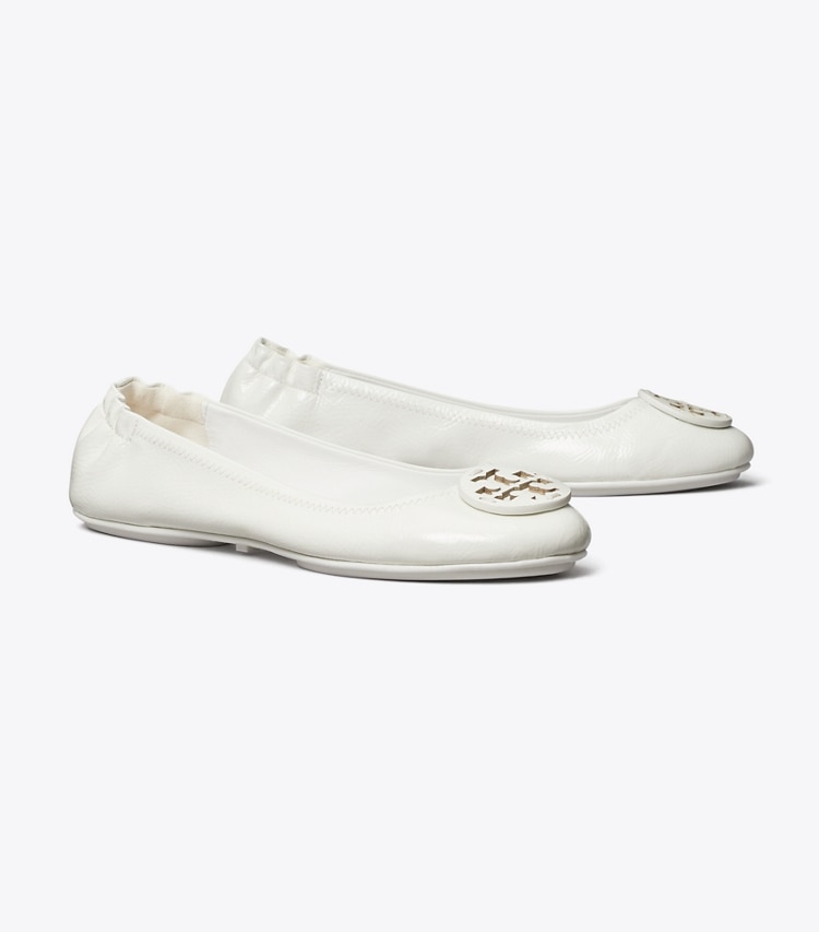 TORY BURCH WOMEN'S MINNIE TRAVEL BALLET - Gardenia - Click Image to Close