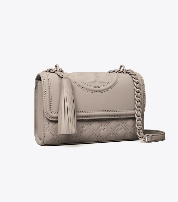 TORY BURCH WOMEN'S SMALL FLEMING MATTE CONVERTIBLE SHOULDER BAG - Gray Heron