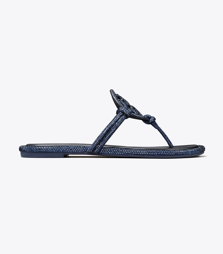 TORY BURCH WOMEN'S MILLER PAVe KNOTTED SANDAL - Perfect Navy