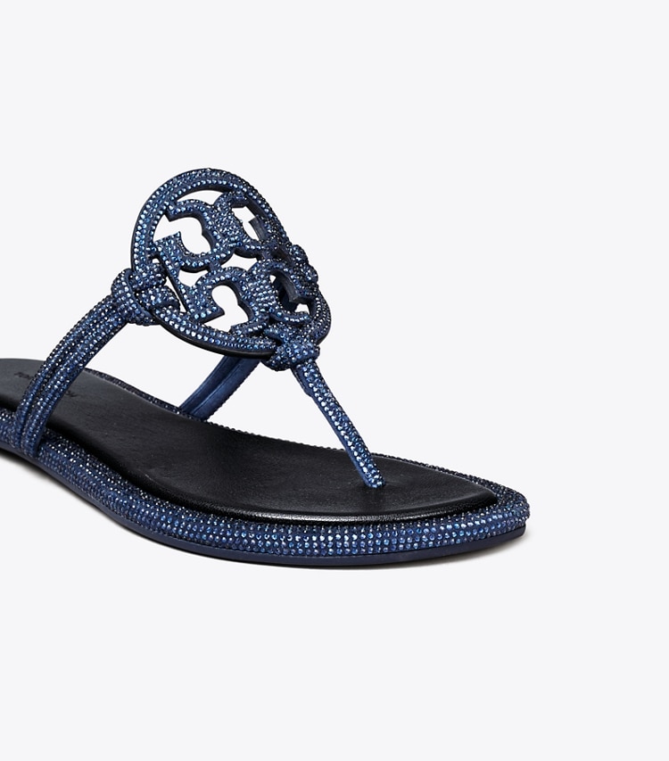 TORY BURCH WOMEN'S MILLER PAVe KNOTTED SANDAL - Perfect Navy