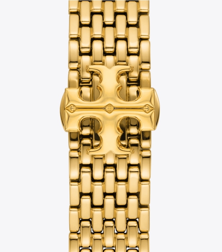 TORY BURCH WOMEN'S ELEANOR BAND FOR APPLE WATCH, GOLD-TONE STAINLESS STEEL - Gold