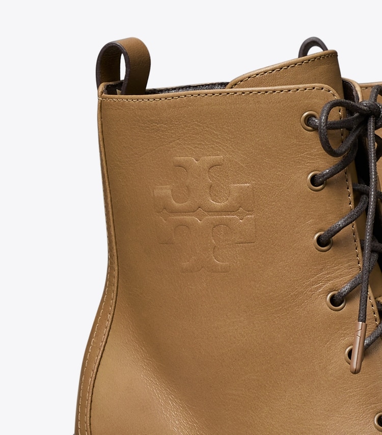 TORY BURCH WOMEN'S DOUBLE T LUG BOOT - Almond Flour