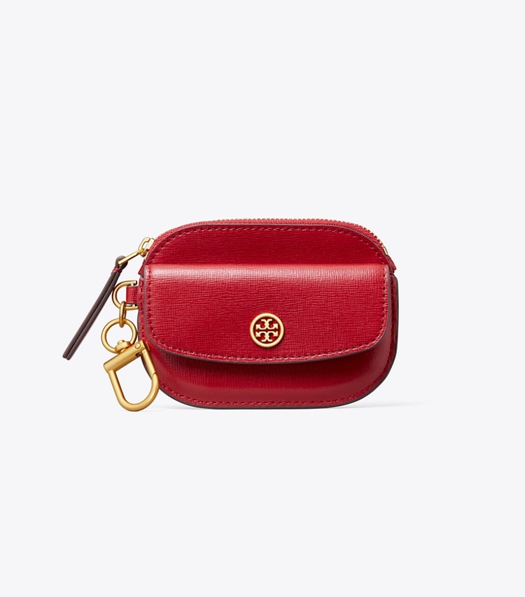 TORY BURCH WOMEN'S ROBINSON CARD CASE KEY RING - Tory Red