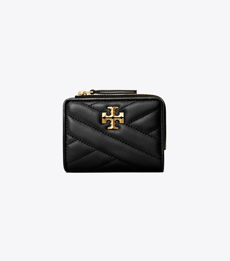 TORY BURCH WOMEN'S KIRA CHEVRON BI-FOLD WALLET - Black