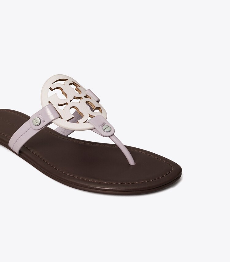 TORY BURCH WOMEN'S MILLER SANDAL - Optic White / Spring Crocus / Coco