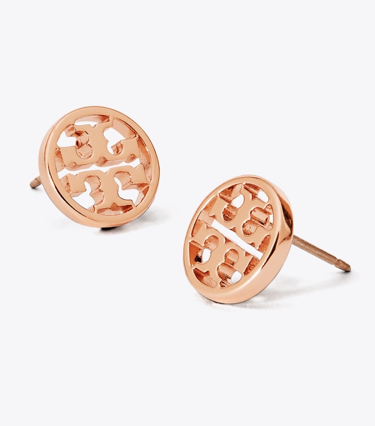 TORY BURCH WOMEN'S MILLER STUD EARRING - Rose Gold