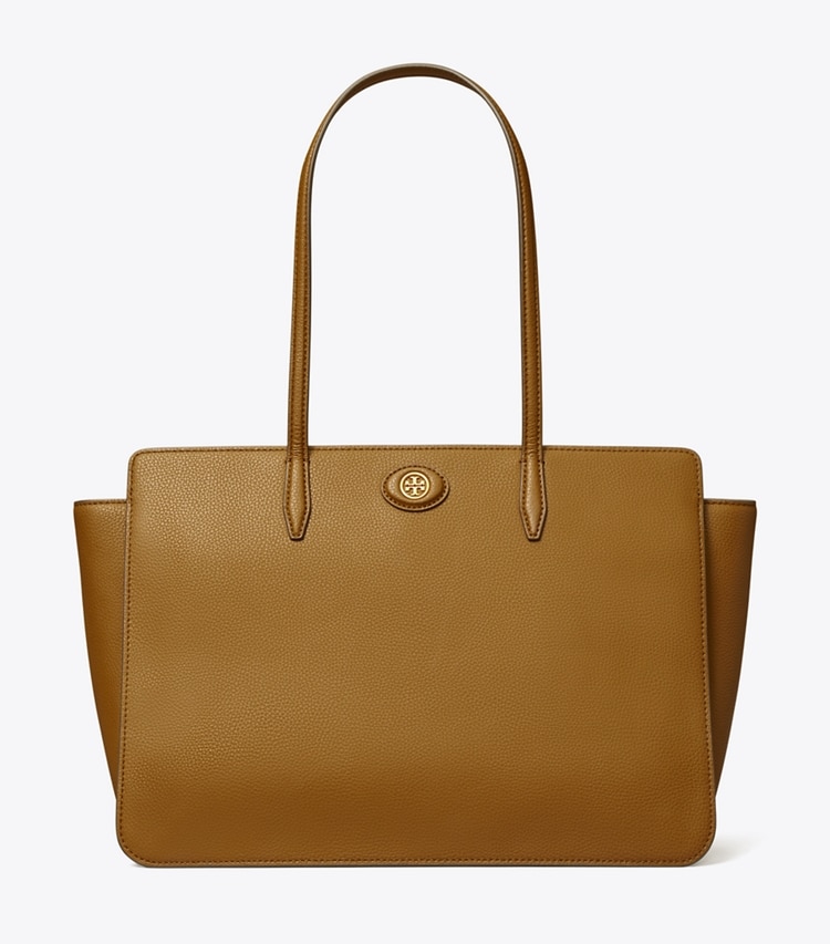 TORY BURCH WOMEN'S ROBINSON PEBBLED TOTE - Bistro Brown