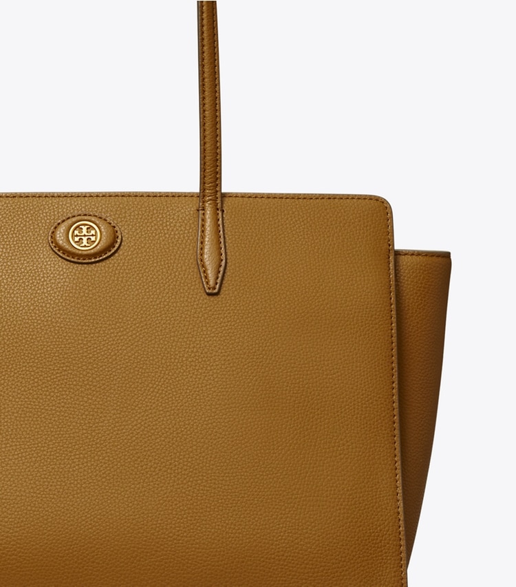 TORY BURCH WOMEN'S ROBINSON PEBBLED TOTE - Bistro Brown