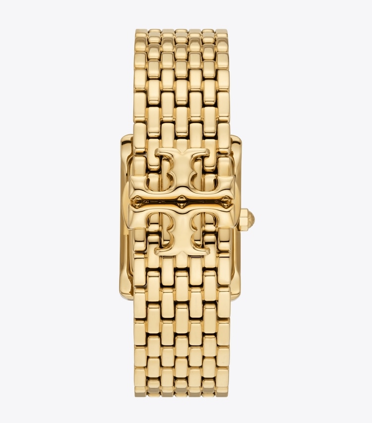 TORY BURCH WOMEN'S ELEANOR WATCH, GOLD-TONE STAINLESS STEEL - White Mop/Gold