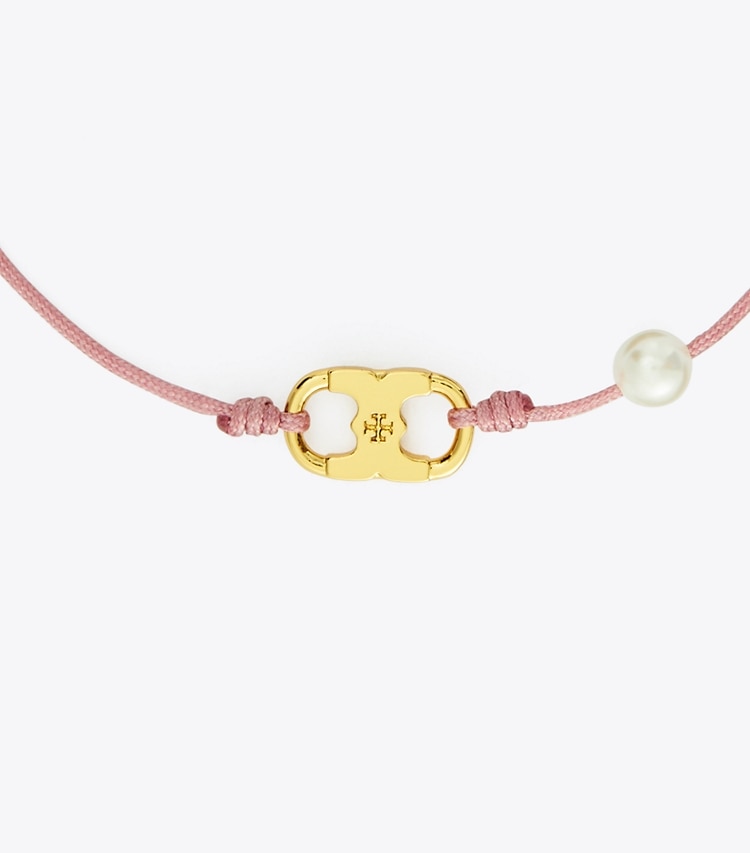 TORY BURCH WOMEN'S EMBRACE AMBITION BRACELET - Tory Gold / Pink / Cream