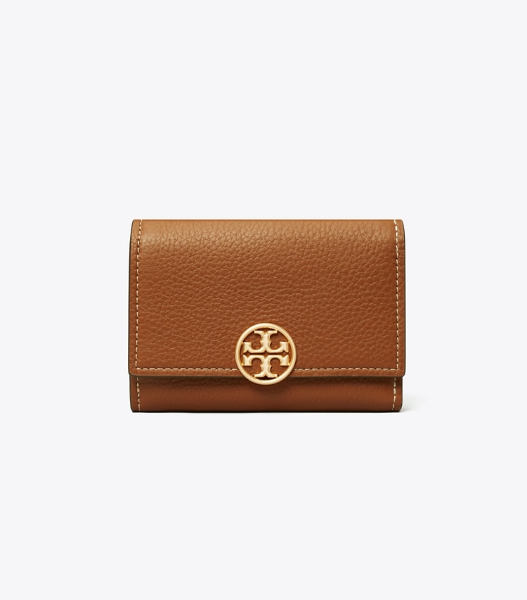 TORY BURCH WOMEN'S MEDIUM MILLER FLAP WALLET - Light Umber