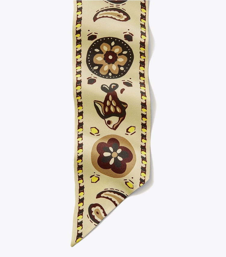 TORY BURCH WOMEN'S PISCES DREAM SILK RIBBON TIE - Beige