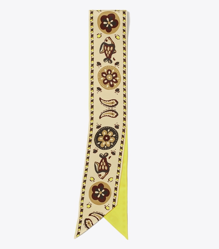 TORY BURCH WOMEN'S PISCES DREAM SILK RIBBON TIE - Beige