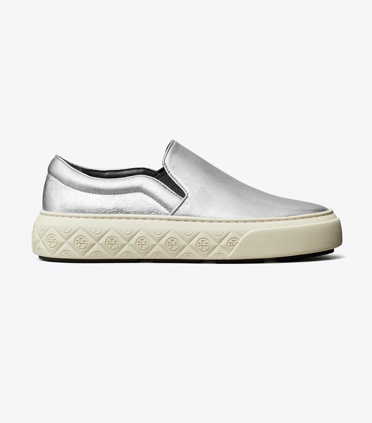 TORY BURCH WOMEN'S LADYBUG SLIP-ON SNEAKER - Silver