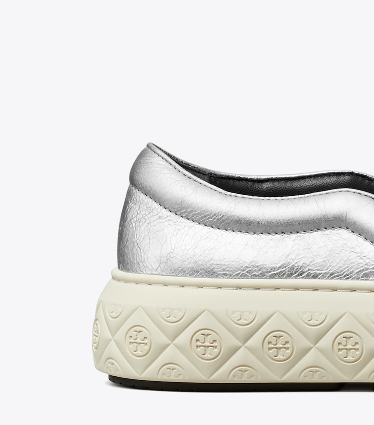 TORY BURCH WOMEN'S LADYBUG SLIP-ON SNEAKER - Silver