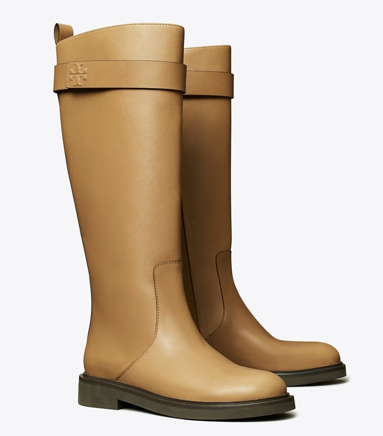 TORY BURCH WOMEN'S DOUBLE T UTILITY BOOT - Almond Flour