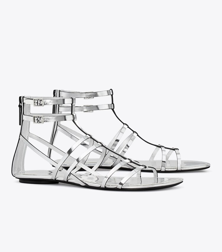 TORY BURCH WOMEN'S CAPRI GLADIATOR SANDAL - Argento