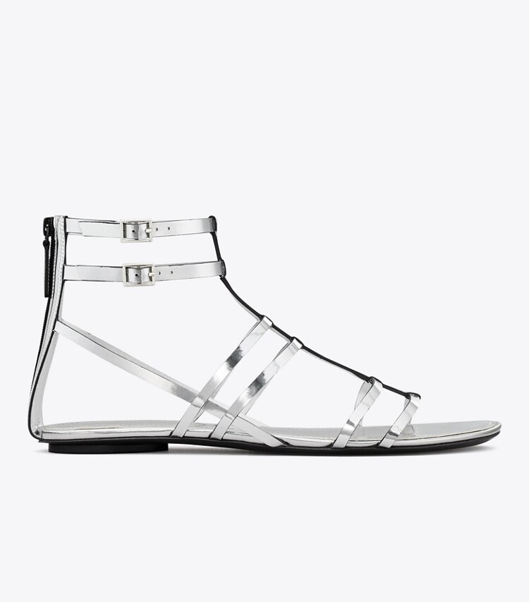 TORY BURCH WOMEN'S CAPRI GLADIATOR SANDAL - Argento