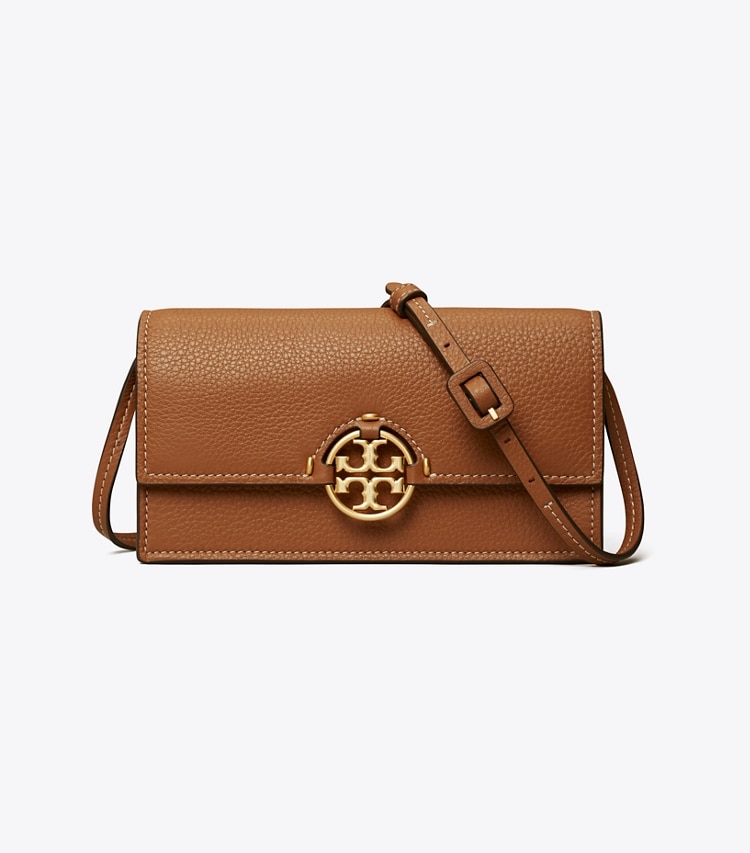 TORY BURCH WOMEN'S MILLER WALLET CROSSBODY - Light Umber