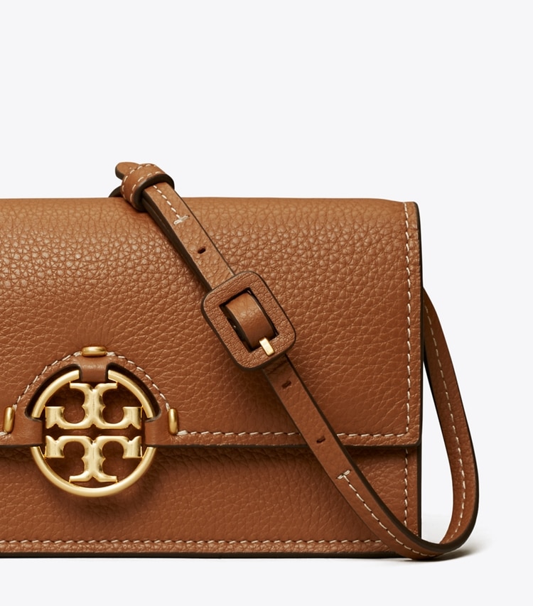 TORY BURCH WOMEN'S MILLER WALLET CROSSBODY - Light Umber