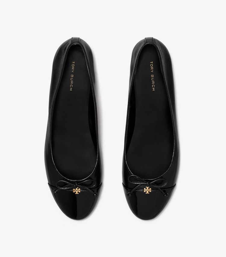 TORY BURCH WOMEN'S CAP-TOE BALLET - Perfect Black / Perfect Black