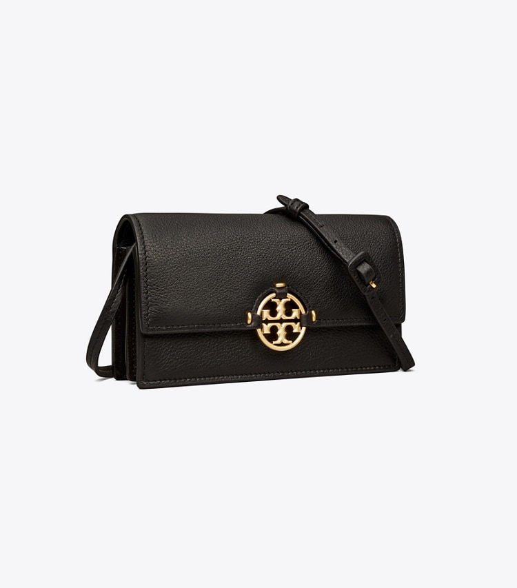 TORY BURCH WOMEN'S MILLER WALLET CROSSBODY - Black