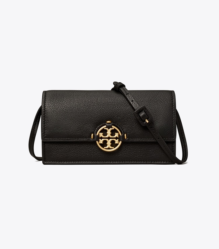 TORY BURCH WOMEN'S MILLER WALLET CROSSBODY - Black