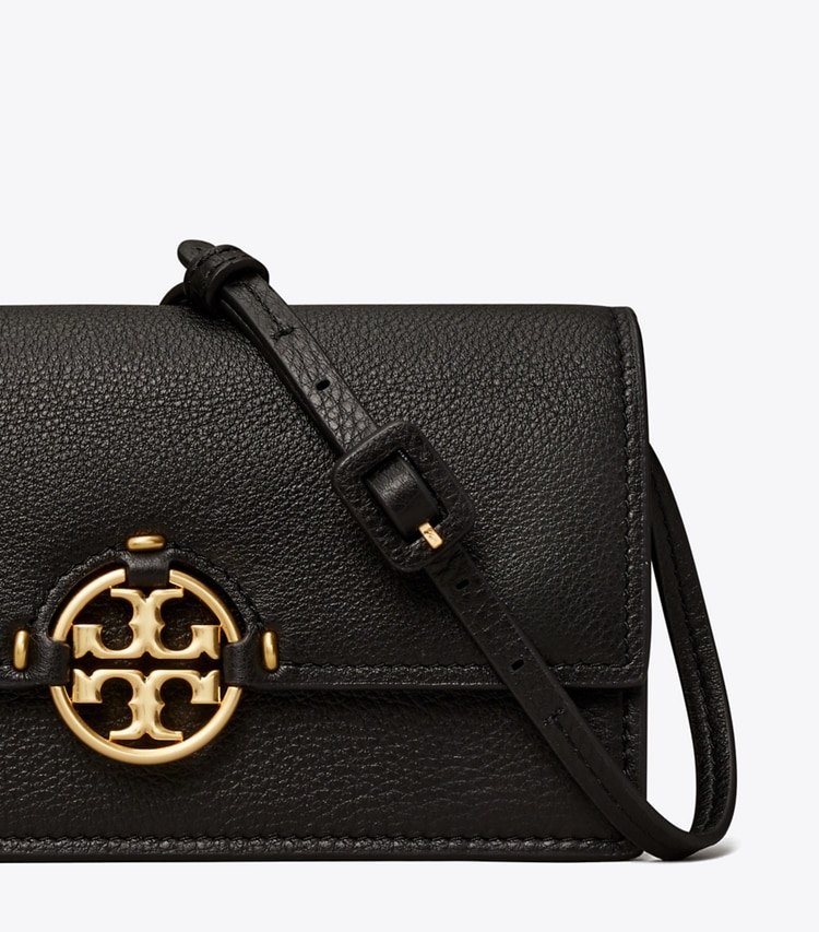 TORY BURCH WOMEN'S MILLER WALLET CROSSBODY - Black