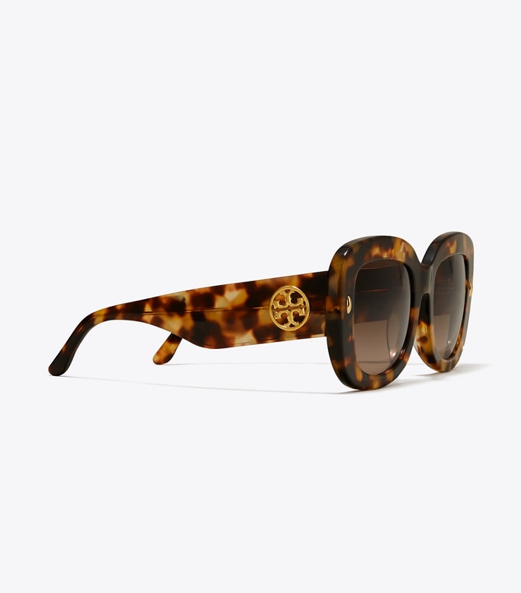 TORY BURCH WOMEN'S MILLER OVERSIZED SQUARE SUNGLASSES - Vintage Tortoise