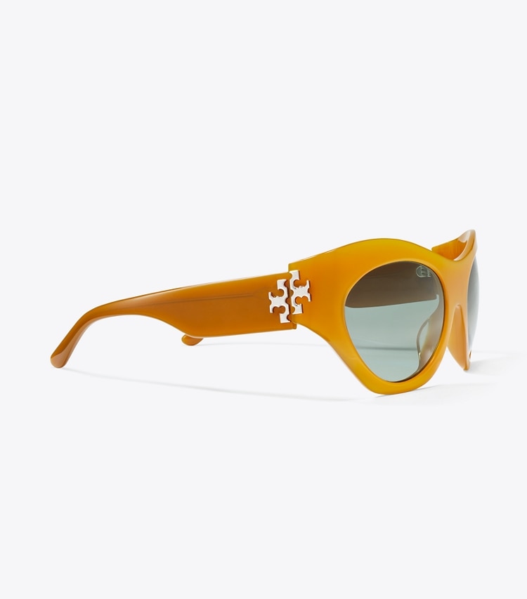 TORY BURCH WOMEN'S RUNWAY SUNGLASSES - Brown/Green