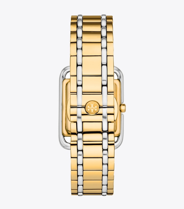 TORY BURCH WOMEN'S MILLER WATCH, TWO-TONE STAINLESS STEEL - Ivory/2 Tone