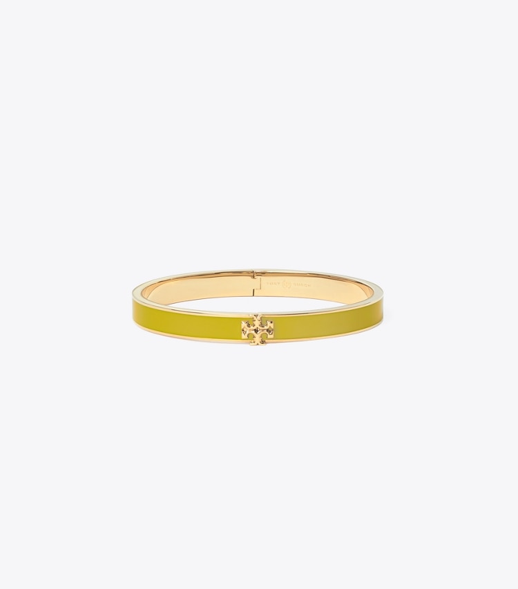 TORY BURCH WOMEN'S KIRA ENAMEL 7MM BRACELET - Tory Gold / Goldfinch