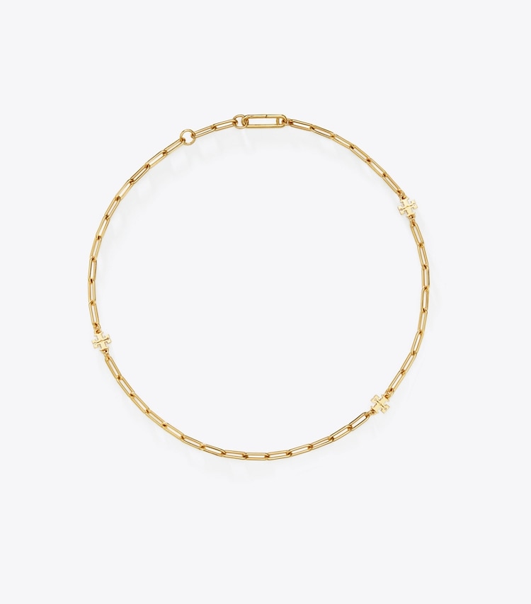 TORY BURCH WOMEN'S GOOD LUCK CHAIN NECKLACE - Tory Gold