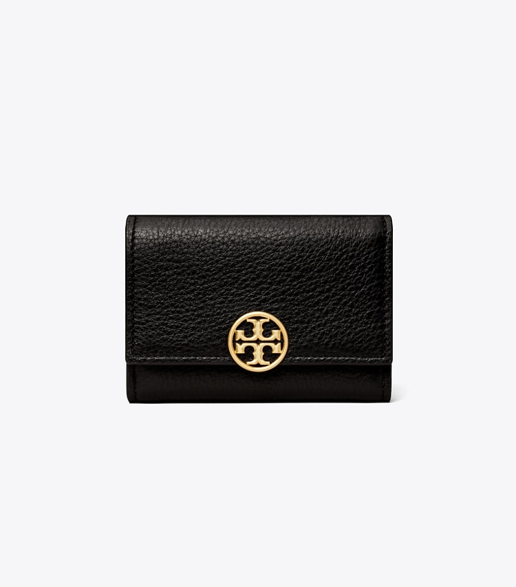 TORY BURCH WOMEN'S MEDIUM MILLER FLAP WALLET - Black