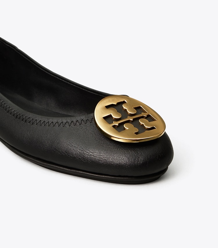 TORY BURCH WOMEN'S MINNIE TRAVEL BALLET - Perfect Black/Gold