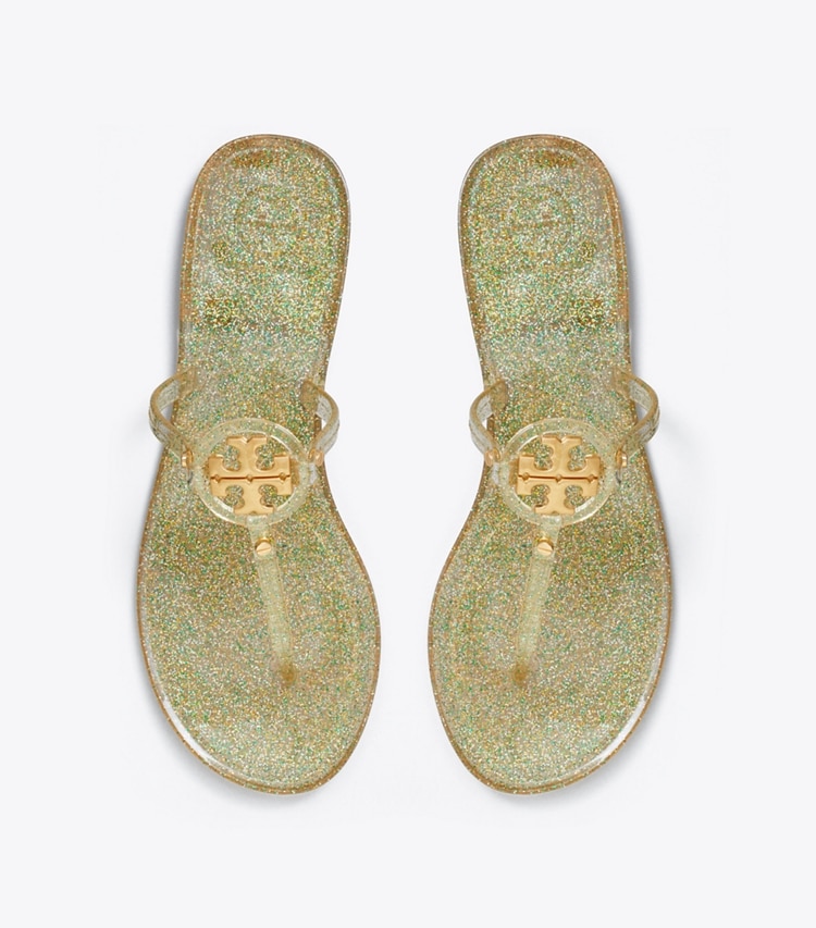 TORY BURCH WOMEN'S MINI MILLER JELLY SANDAL - Silver / Gold