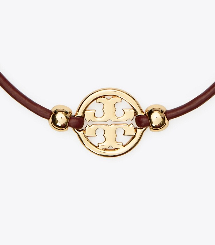 TORY BURCH WOMEN'S MILLER SLIDER BRACELET - Tory Gold / Sun-Dried Tomato