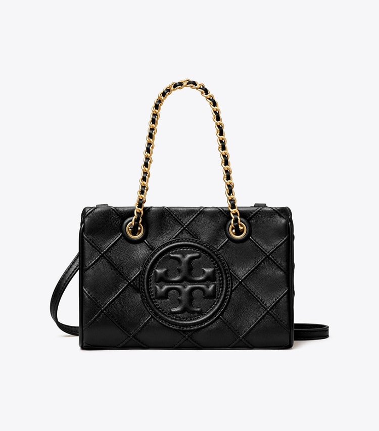 TORY BURCH WOMEN'S MINI FLEMING SOFT CHAIN TOTE - Black